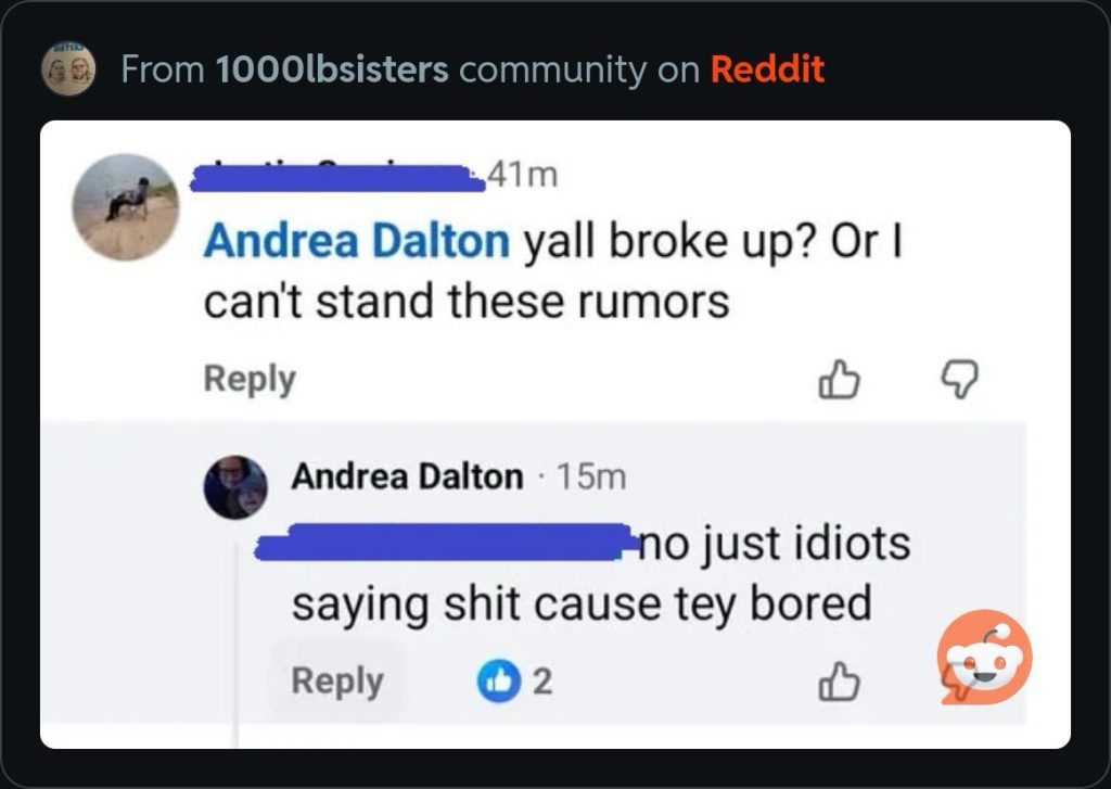 Andrea Dalton- Reddit/Facebook