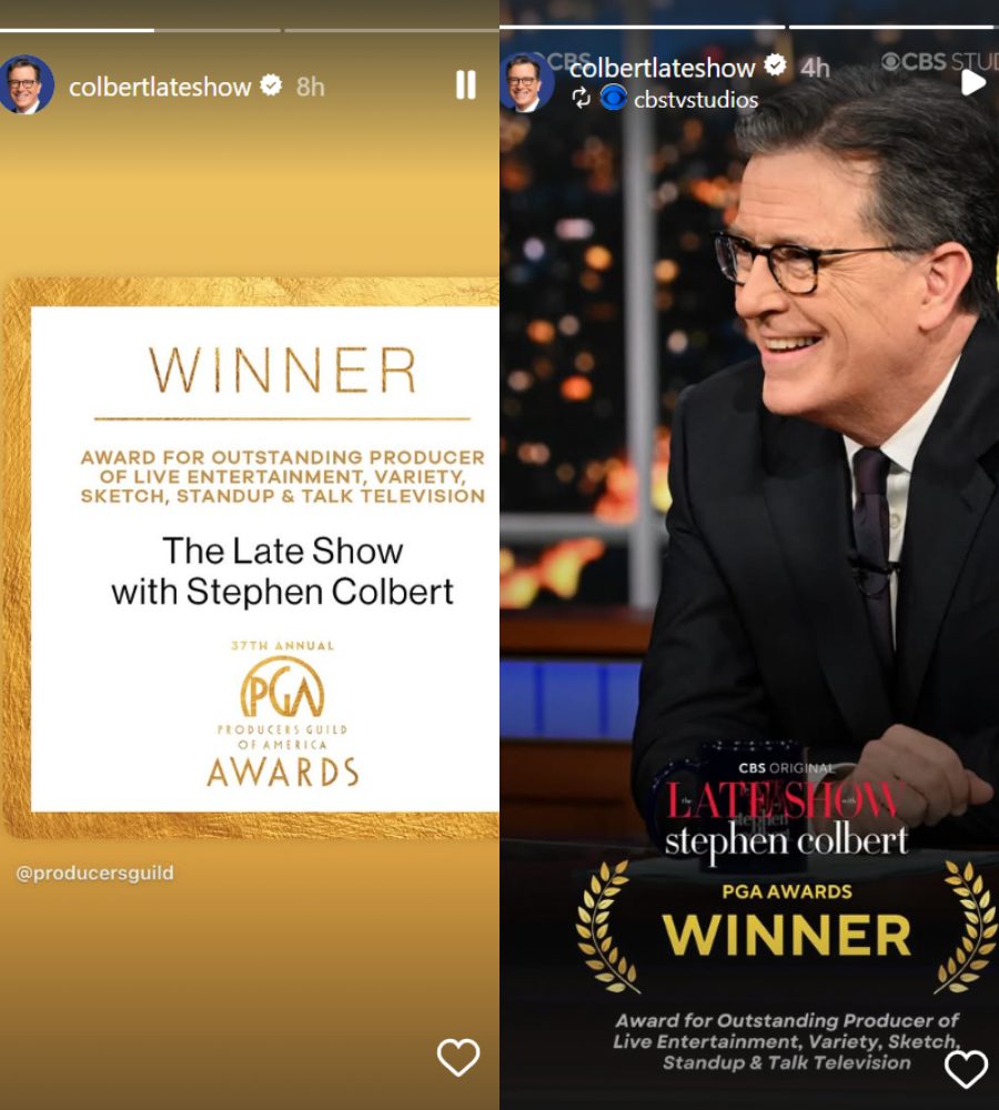 Stephen Colbert's share - IG