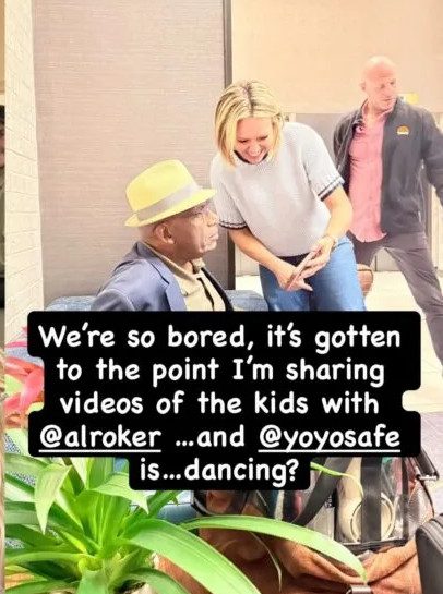 'Today' crew passes time during airport delay/Credit: Instagram