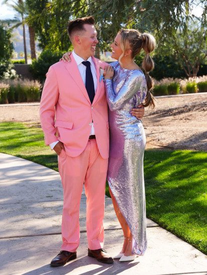 Chris Hughes and JoJo Siwa attend wedding together/Credit: Instagram