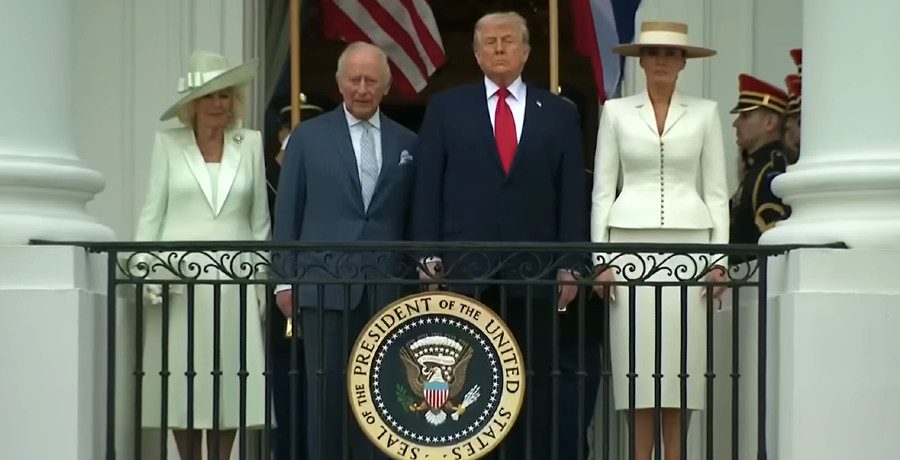 Queen Camilla, King Charles, President Trump and First Lady Melania Trump/Credit: YouTube