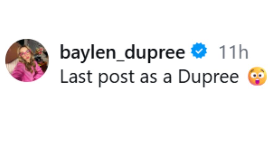 Baylen Dupree's comment - IG