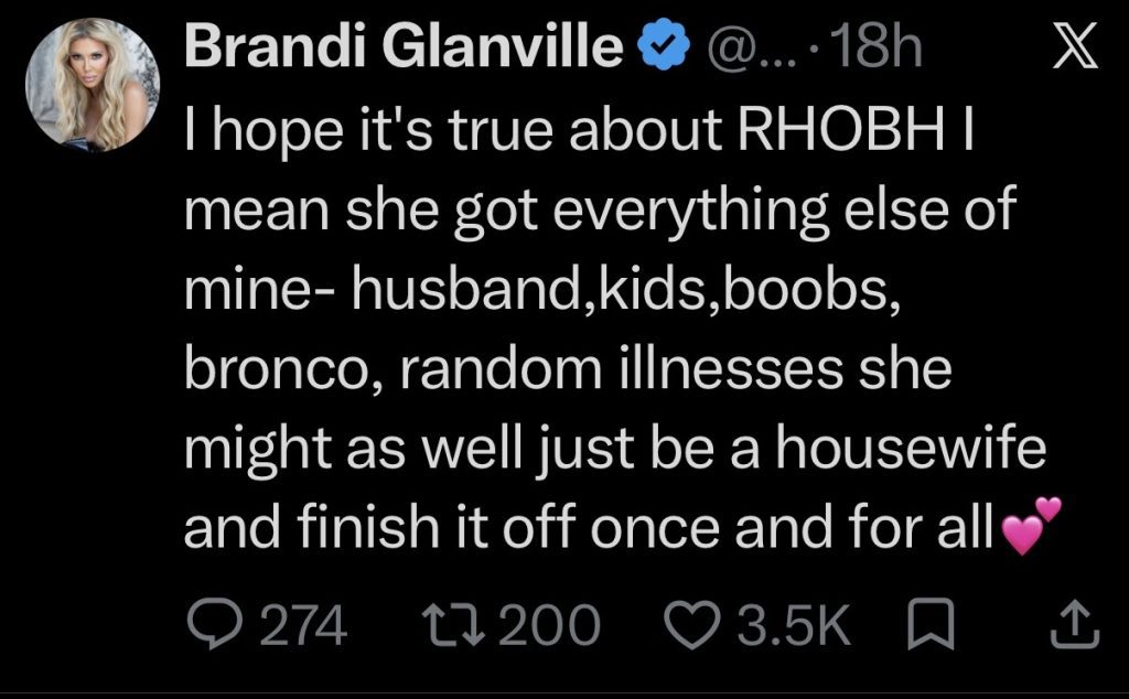 Brandi Glanville- Twitter