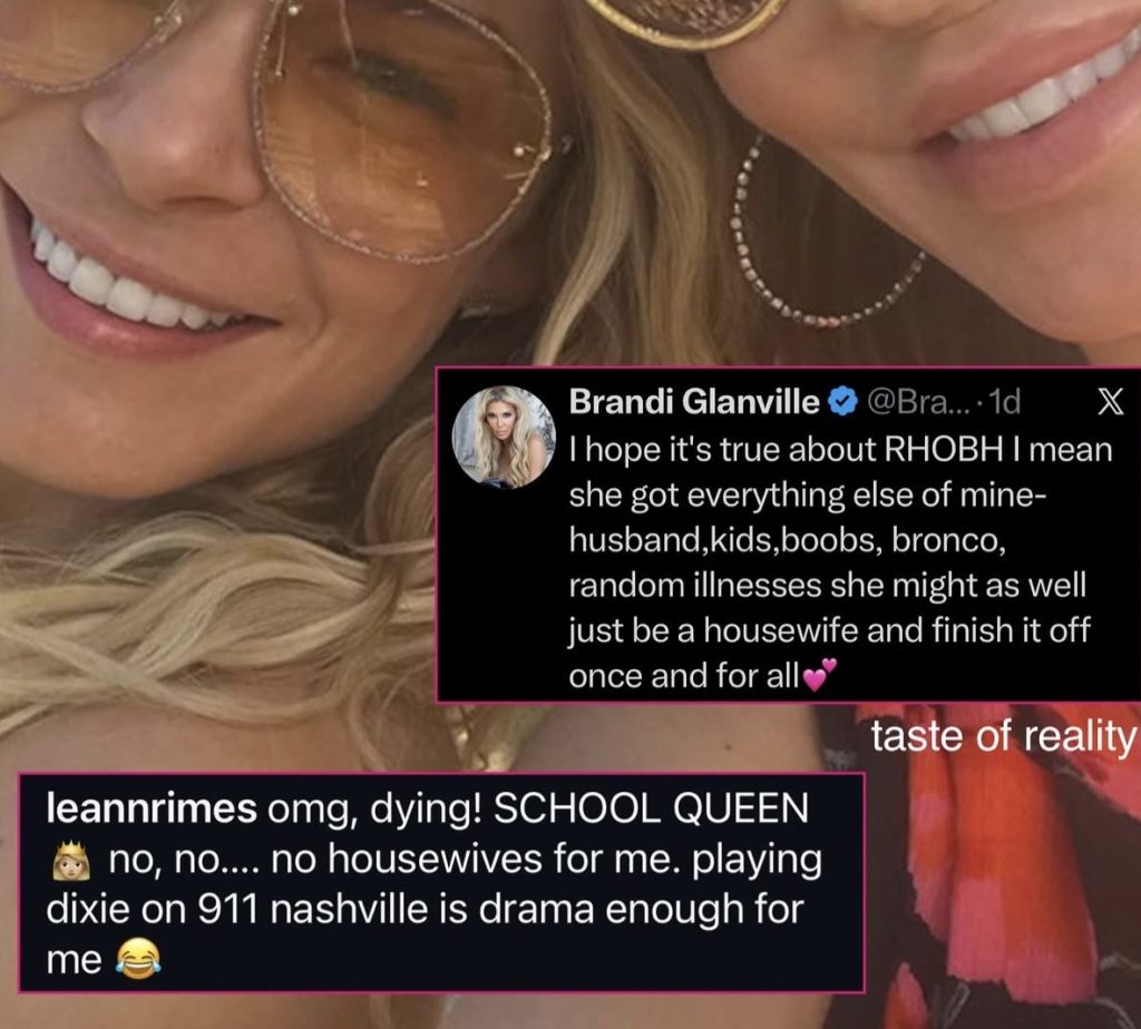 Brandi Glanville, LeAnn Rimes- Taste of Reality Instagram