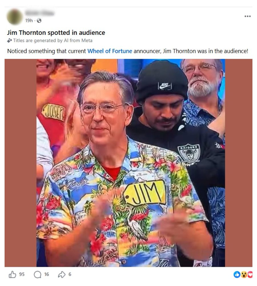 Jim Thornton's 'The Price Is Right' appearance - Facebook