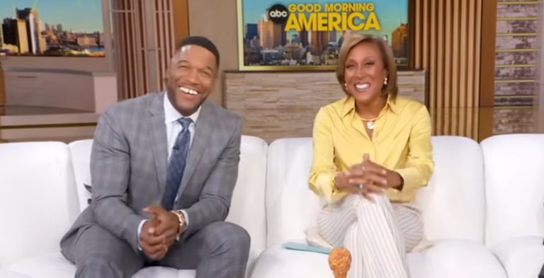 'GMA' Michael Strahan and Robin Roberts/Credit: YouTube