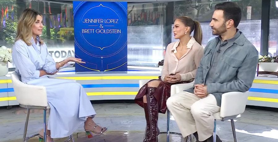 Savannah Guthrie, Jennifer Lopez and Brett Goldstein/Credit: YouTube