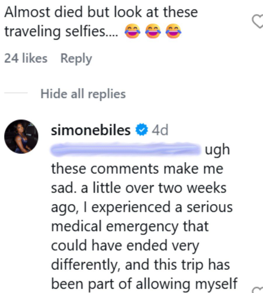 Simone Biles' share - IG