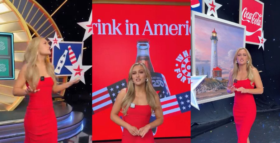 'Wheel of Fortune' set promoting Coca-Cola/Credit: YouTube