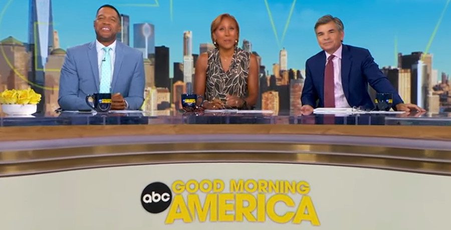 Michael Strahan, Robin Roberts, and George Stephanopoulos/Credit: YouTube