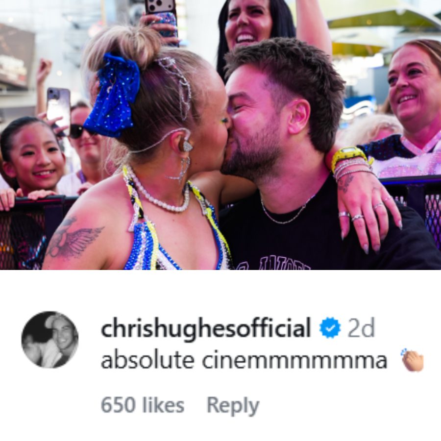 Jojo Siwa & Chris Hughes' share - IG