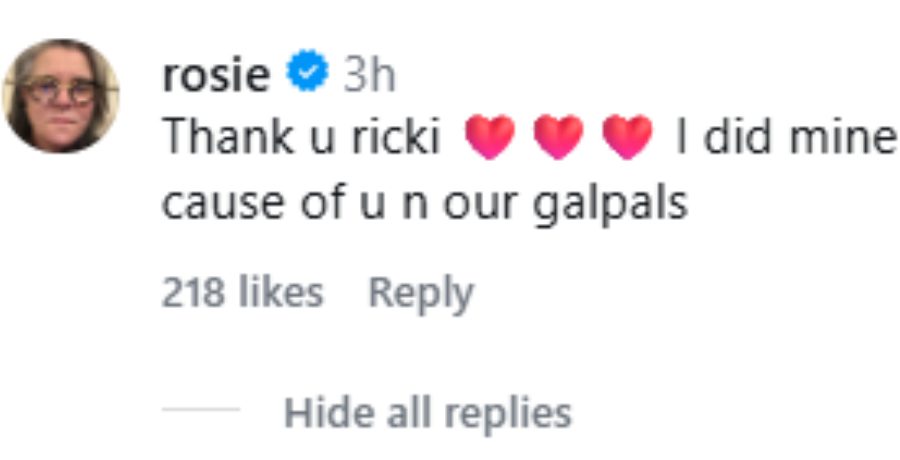 Rosie O'Donnell's share - IG