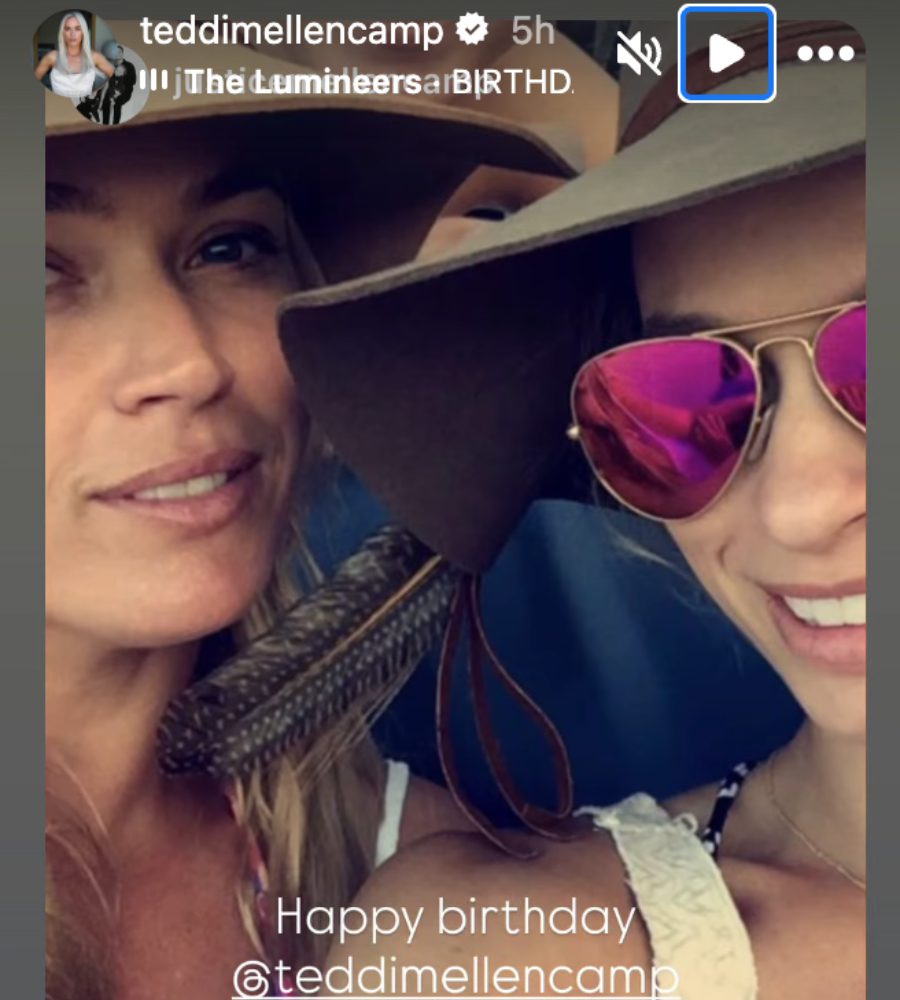 Teddi Mellencamp's birthday share - IG
